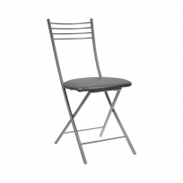 Обеденный стул Хлоя складной экокожа, Серый